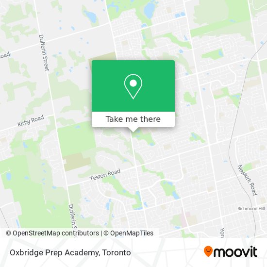 Oxbridge Prep Academy map