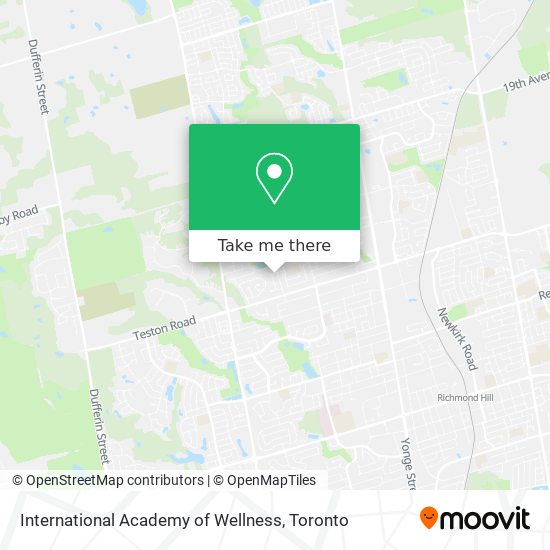 International Academy of Wellness map