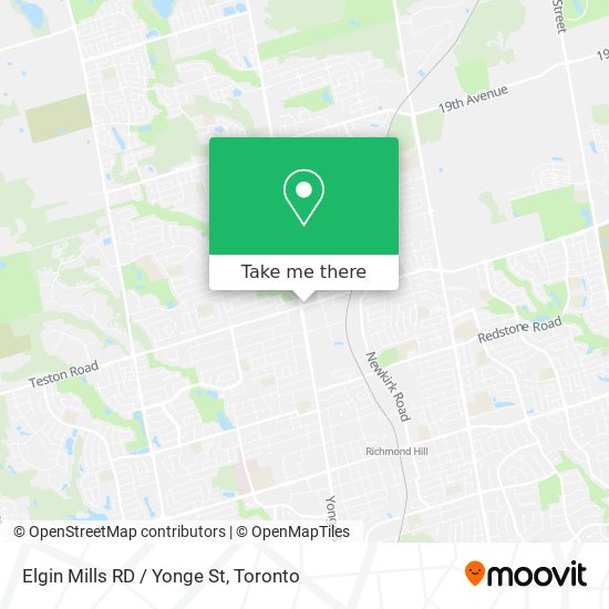 Elgin Mills RD / Yonge St plan