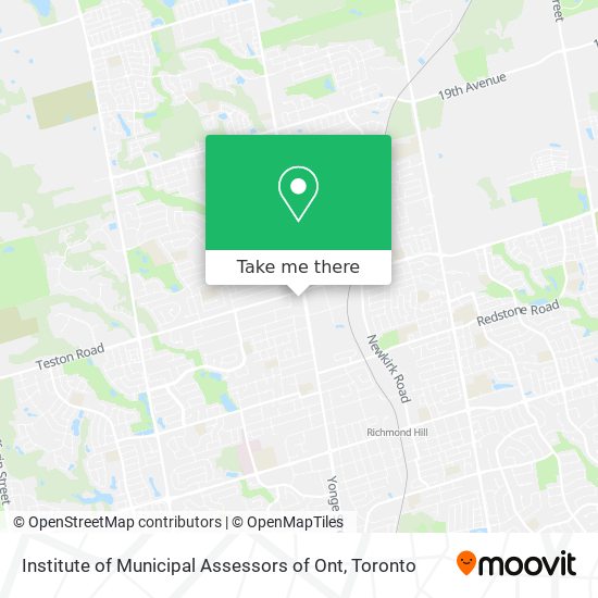 Institute of Municipal Assessors of Ont map