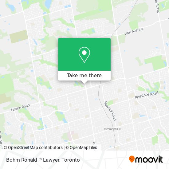 Bohm Ronald P Lawyer map