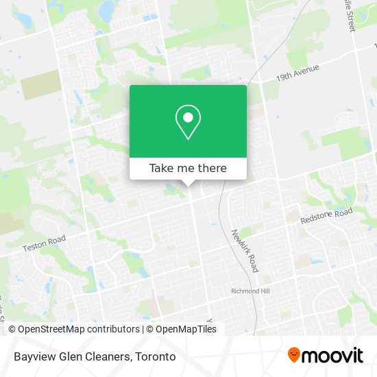 Bayview Glen Cleaners map