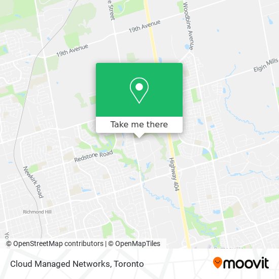 Cloud Managed Networks map