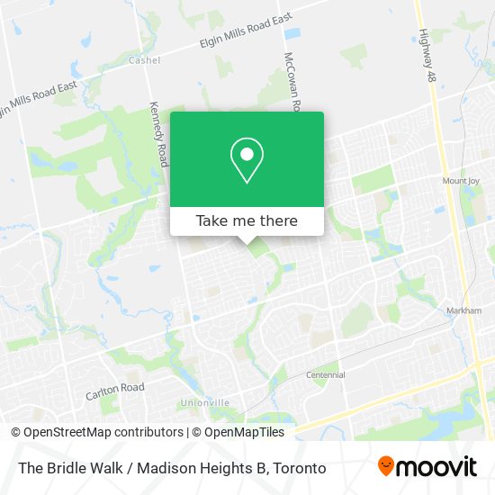 The Bridle Walk / Madison Heights B map