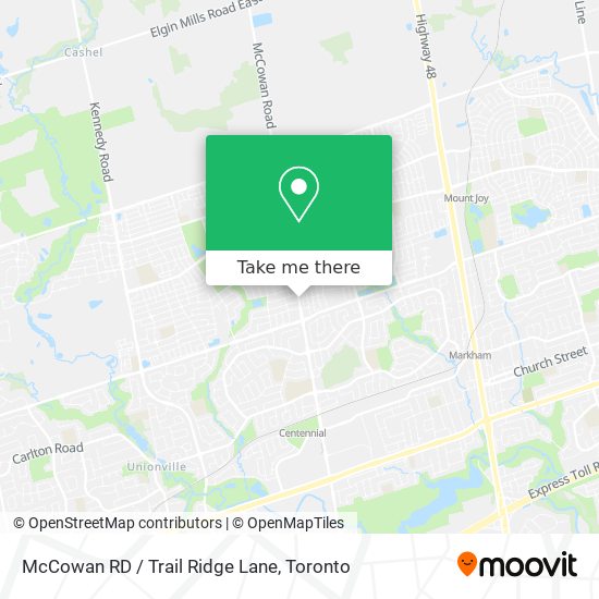 McCowan RD / Trail Ridge Lane map