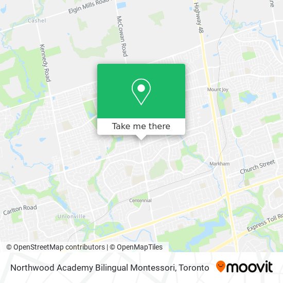 Northwood Academy Bilingual Montessori map