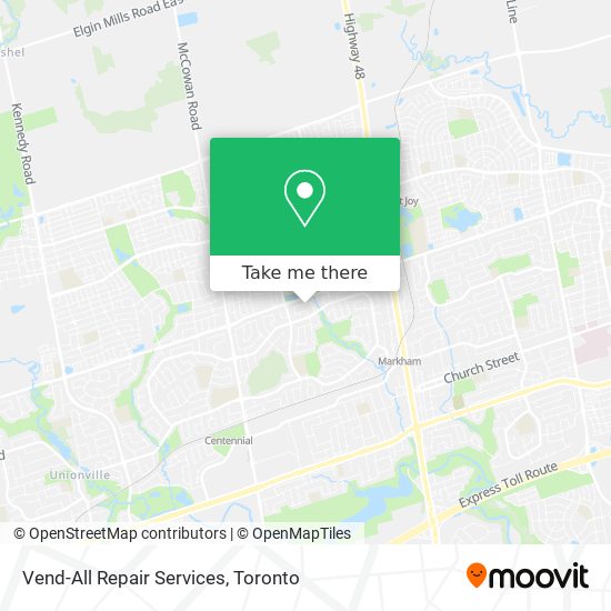 Vend-All Repair Services map