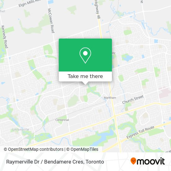 Raymerville Dr / Bendamere Cres plan