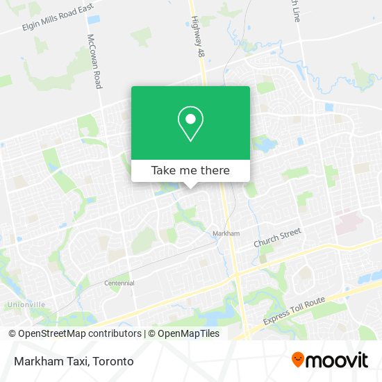 Markham Taxi map