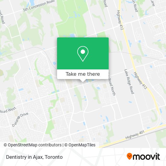 Dentistry in Ajax map