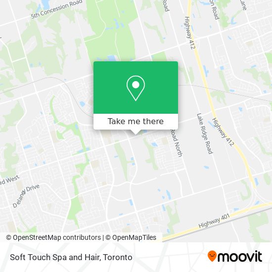 Soft Touch Spa and Hair map