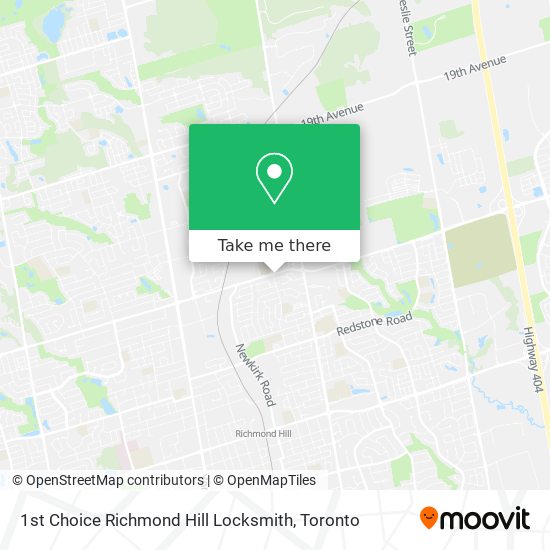 1st Choice Richmond Hill Locksmith map