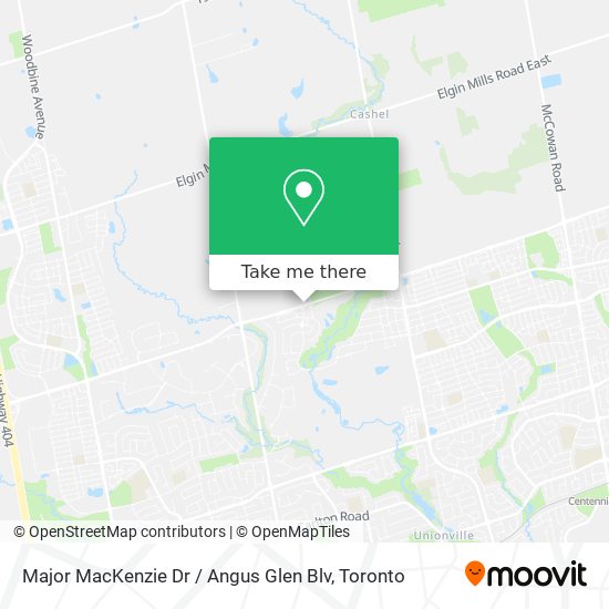 Major MacKenzie Dr / Angus Glen Blv plan