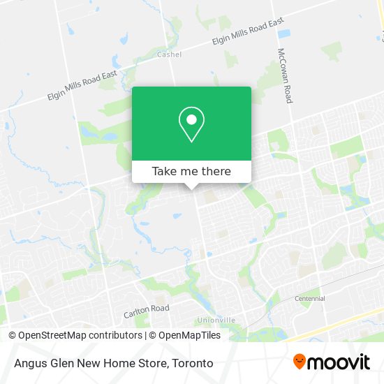 Angus Glen New Home Store map