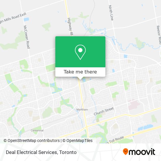 Deal Electrical Services map