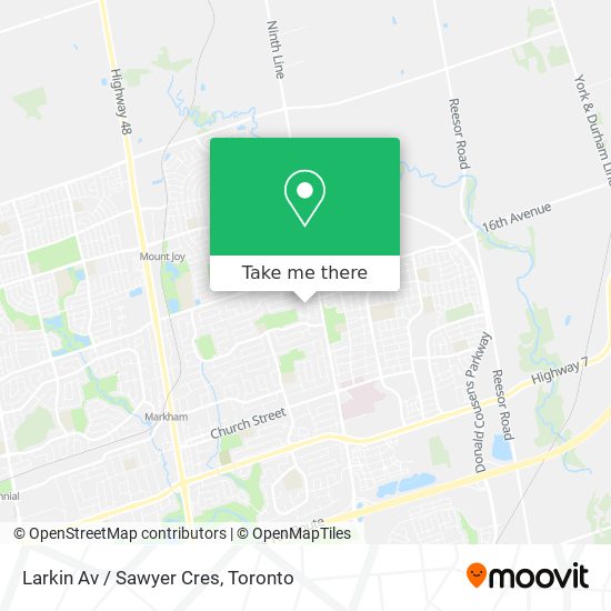 Larkin Av / Sawyer Cres map