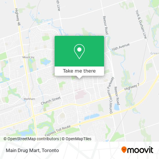 Main Drug Mart map