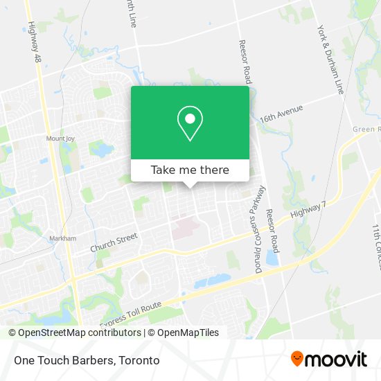 One Touch Barbers map