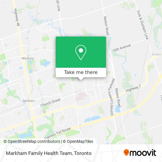 Markham Family Health Team plan