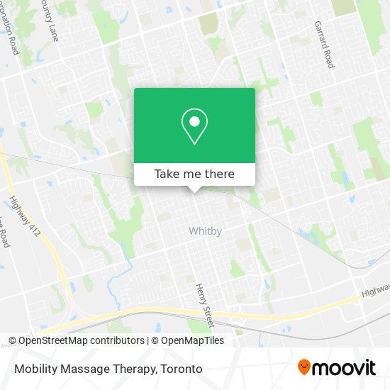 Mobility Massage Therapy map