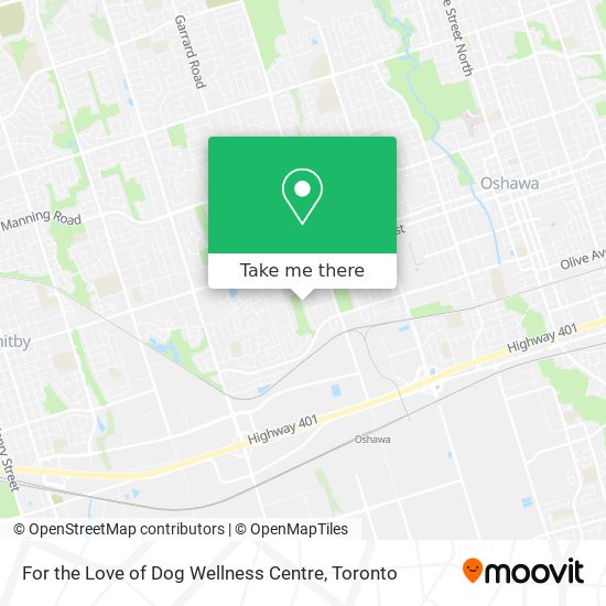 For the Love of Dog Wellness Centre map
