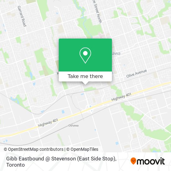 Gibb Eastbound @ Stevenson (East Side Stop) map