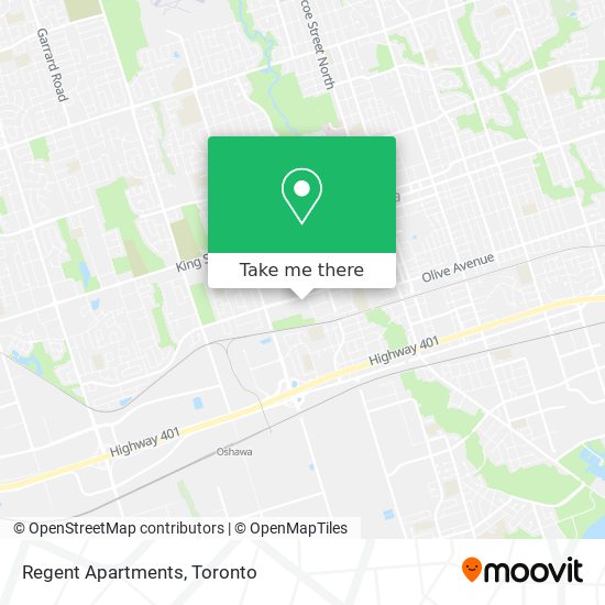 Regent Apartments map