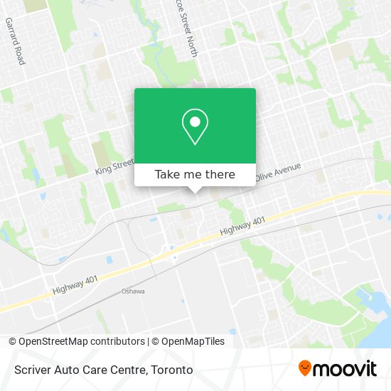 Scriver Auto Care Centre plan