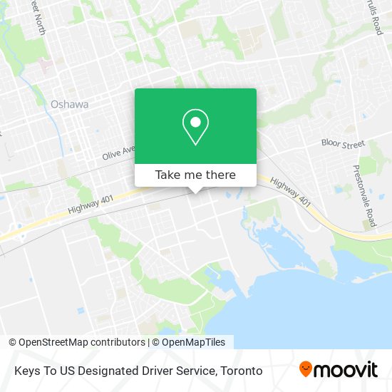 Keys To US Designated Driver Service map