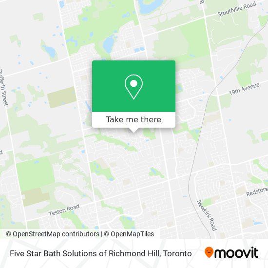 Five Star Bath Solutions of Richmond Hill plan