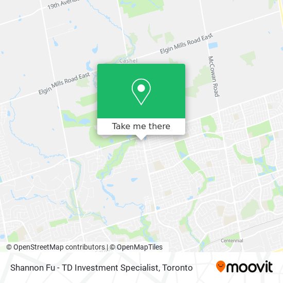 Shannon Fu - TD Investment Specialist map