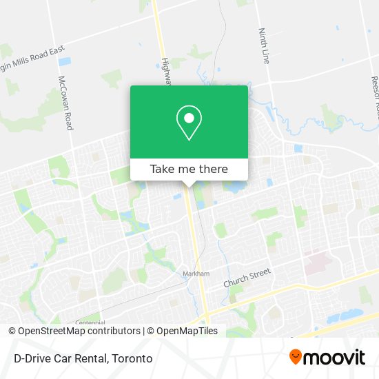 D-Drive Car Rental map