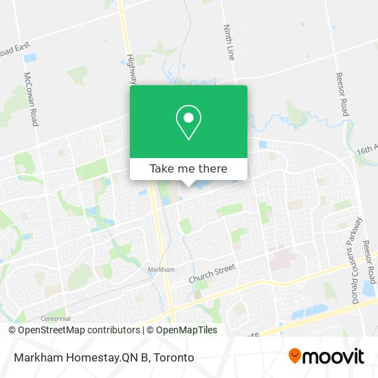 Markham Homestay.QN B map