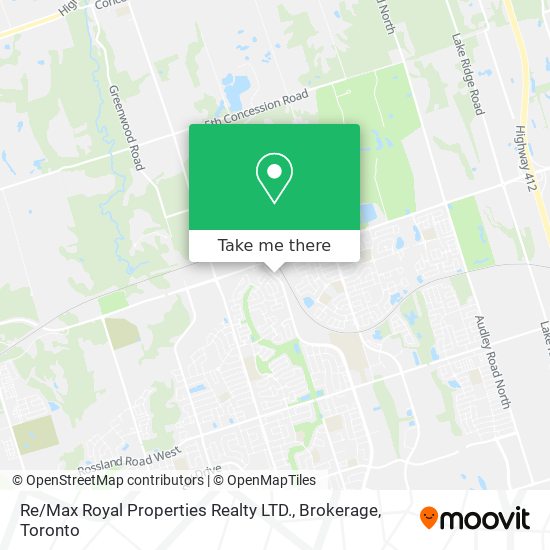 Re / Max Royal Properties Realty LTD., Brokerage map