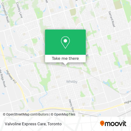 Valvoline Express Care map