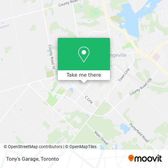 Tony's Garage map