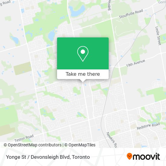 Yonge St / Devonsleigh Blvd map