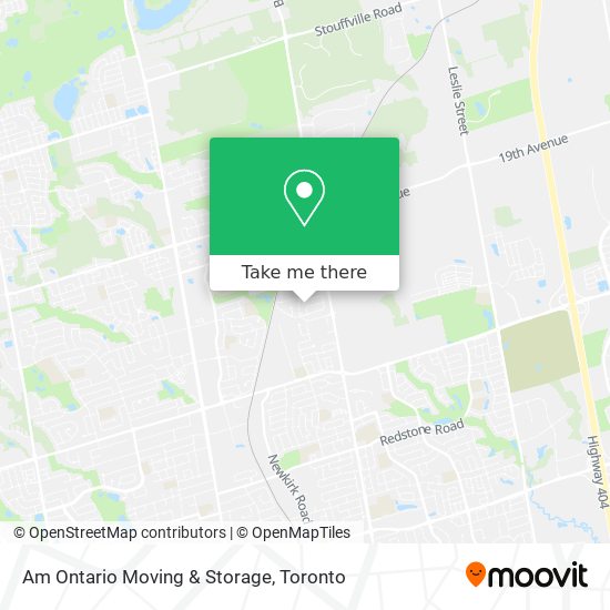 Am Ontario Moving & Storage plan