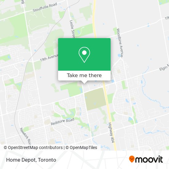 Home Depot map