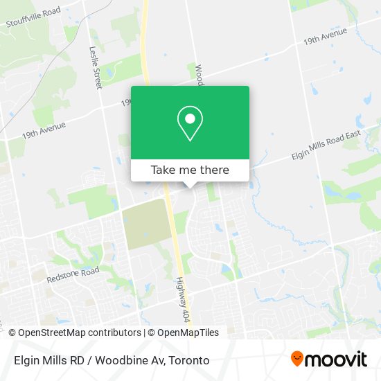 Elgin Mills RD / Woodbine Av plan