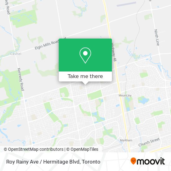 Roy Rainy Ave / Hermitage Blvd map