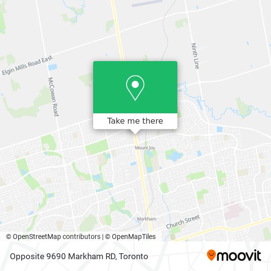 Opposite 9690 Markham RD map