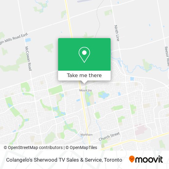 Colangelo's Sherwood TV Sales & Service map