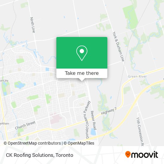 CK Roofing Solutions map