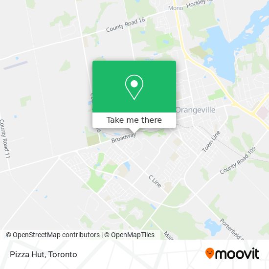 Pizza Hut map