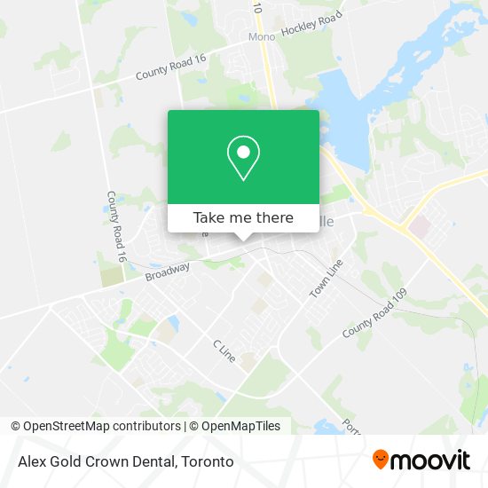 Alex Gold Crown Dental map