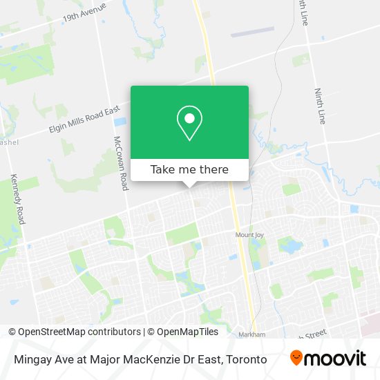 Mingay Ave at Major MacKenzie Dr East plan