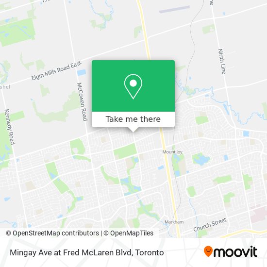 Mingay Ave at Fred McLaren Blvd map