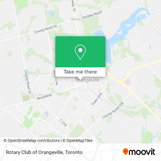 Rotary Club of Orangeville map