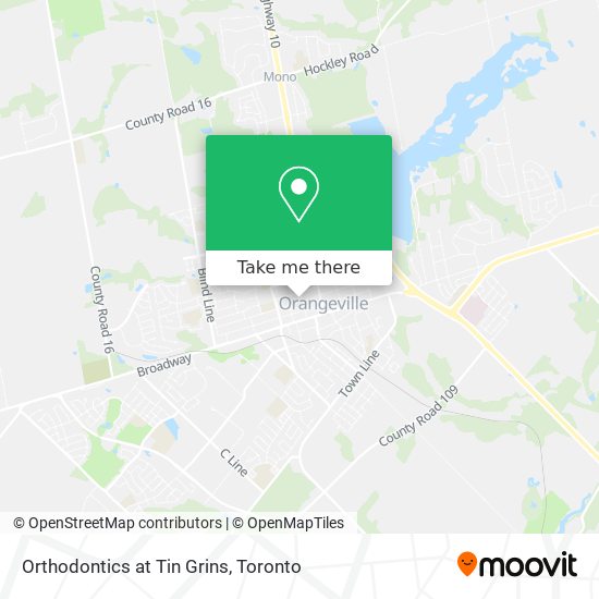 Orthodontics at Tin Grins map